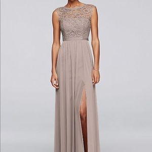 David’s Bridal Bridesmaid Dress F19328